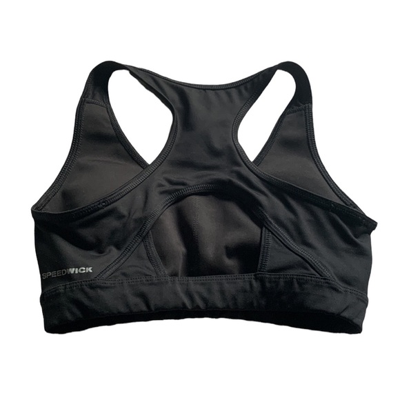 Reebok speedwick black sports bra size xs with removable pads - Picture 2 of 5